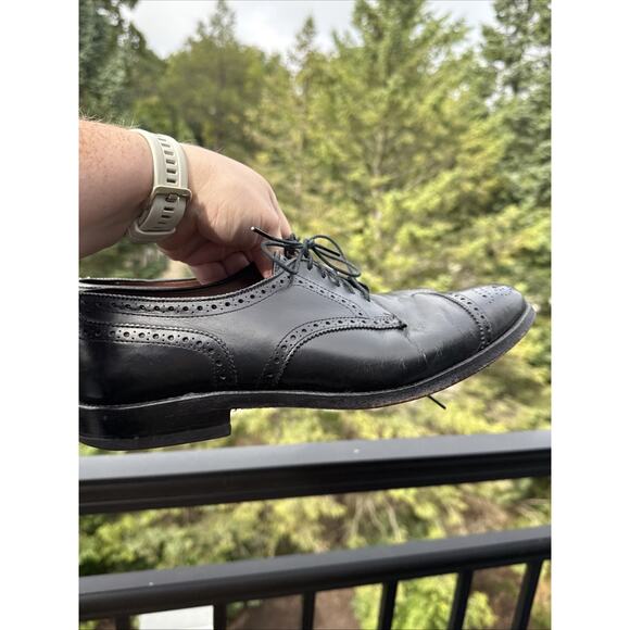Allen Edmonds Men’s Sanford Dress Shoes Size 9 Leather Made In USA Black - Picture 13 of 15